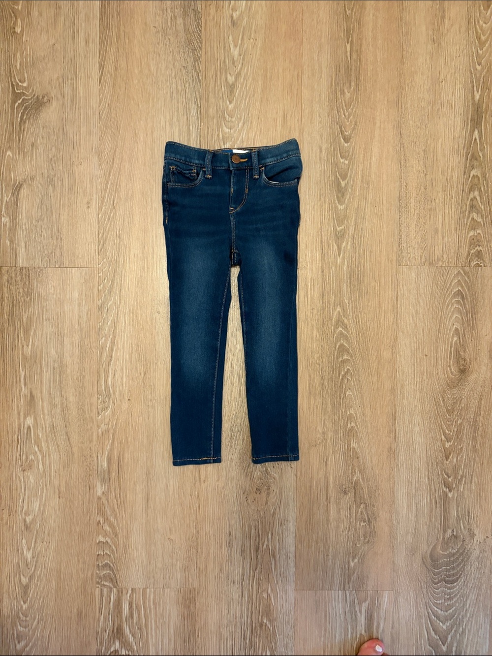 Kids Dark Blue Stretch Denim Jeans